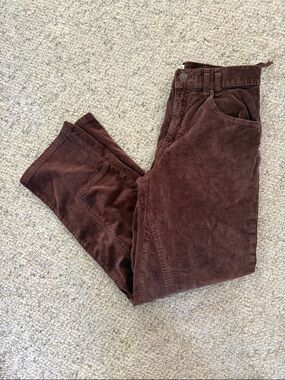 We the Free Risktaker chocolate brown corduroy straight leg pants Size 27